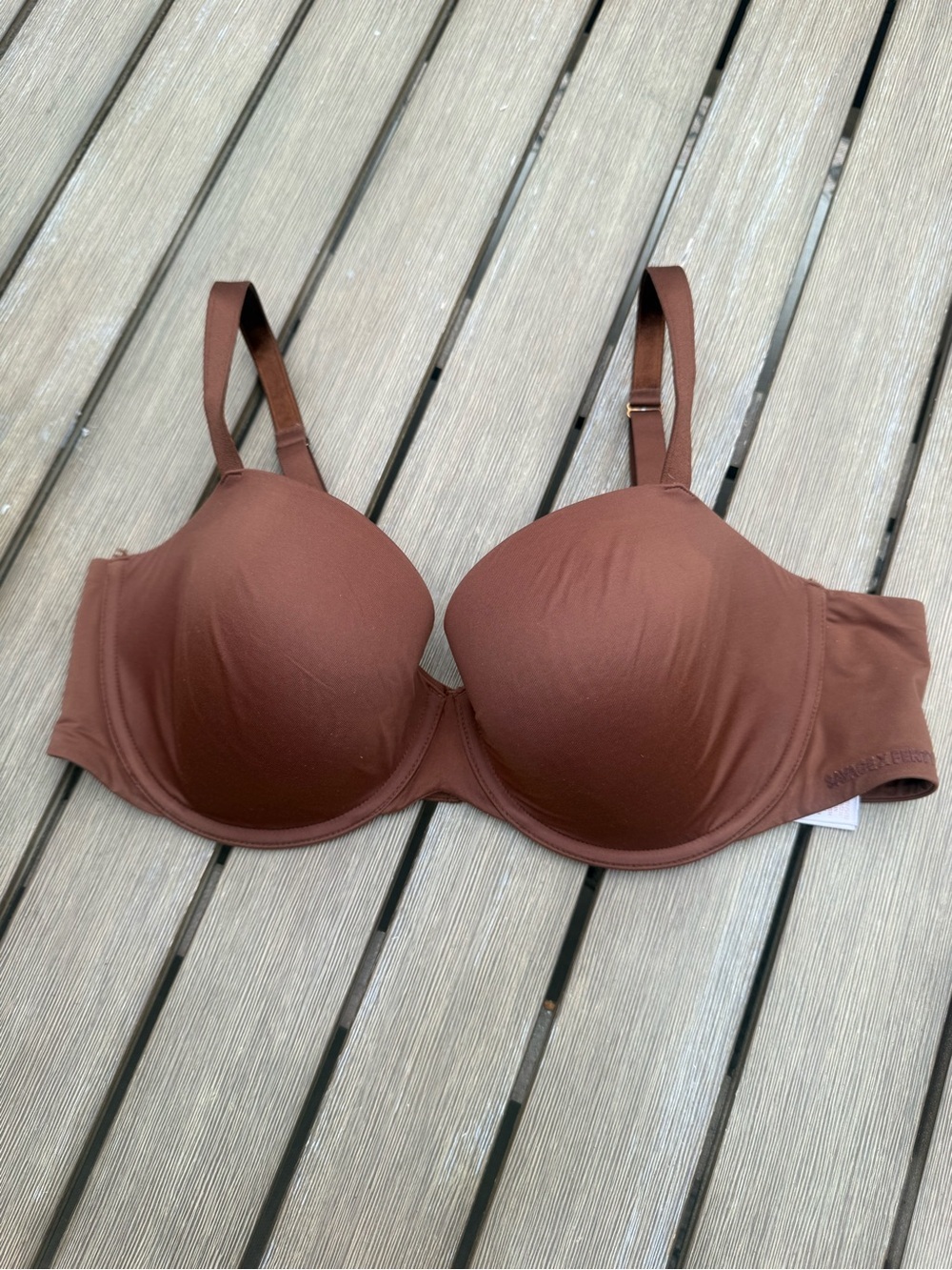 Savage X Fenty Brown T-Shirt Bra 40D Underwire Lightly Lined Everyday Bra